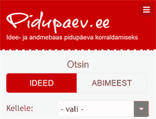 Tablet Screenshot of pidupaev.ee